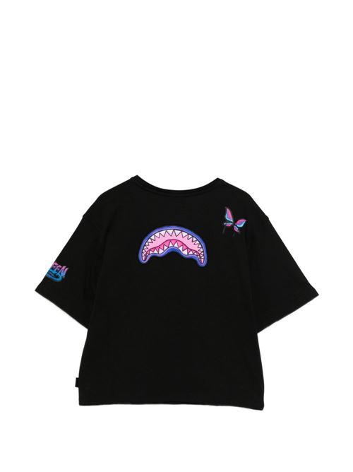 T-shirt bambina Sprayground nera a manica corta Sprayground kids | SPY1451BLKX